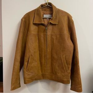 Wilson's Tan Suede Leather M. Julian Full Zip Jacket XL